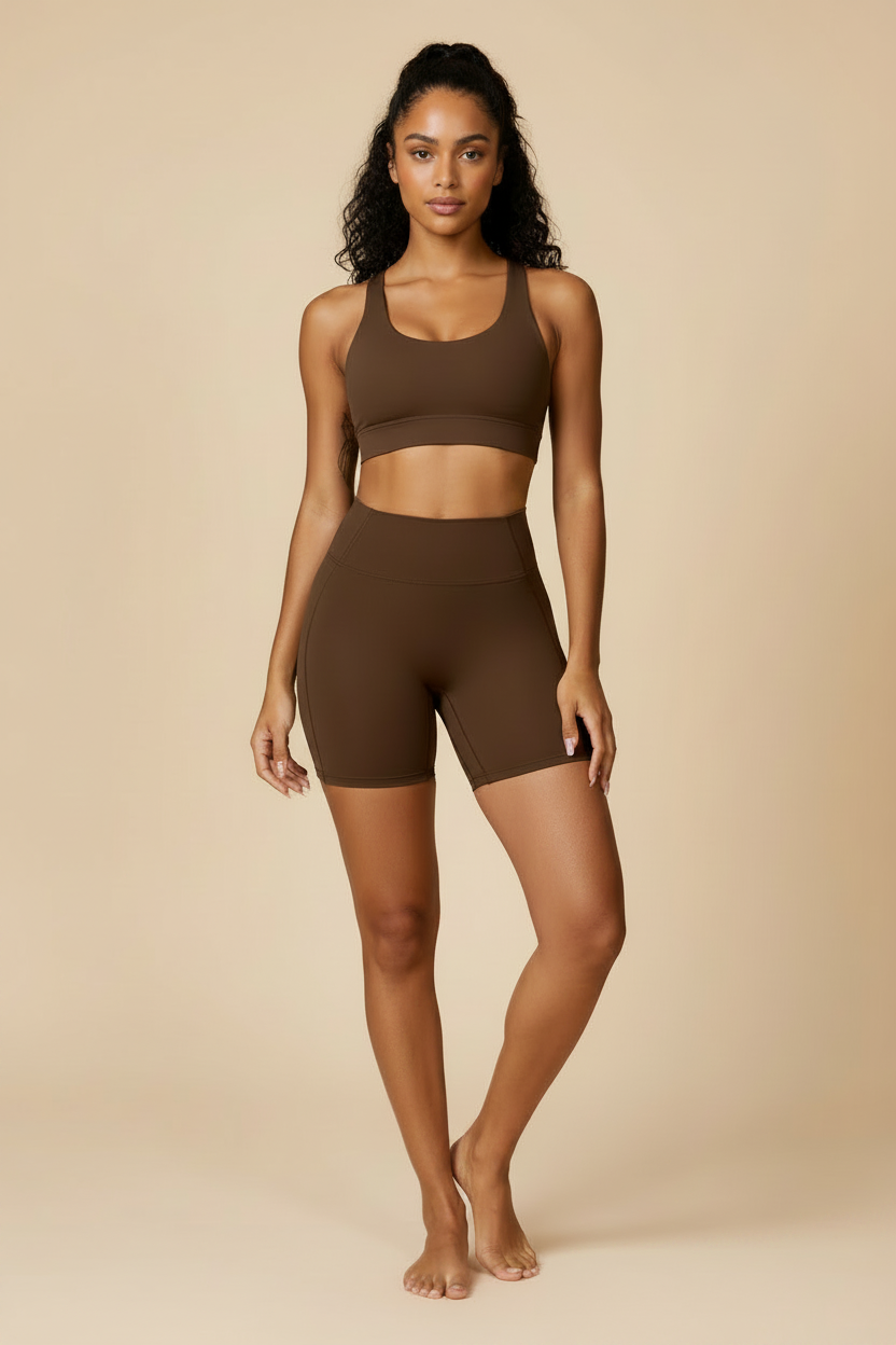 Short yoga - Birch Tea Brown