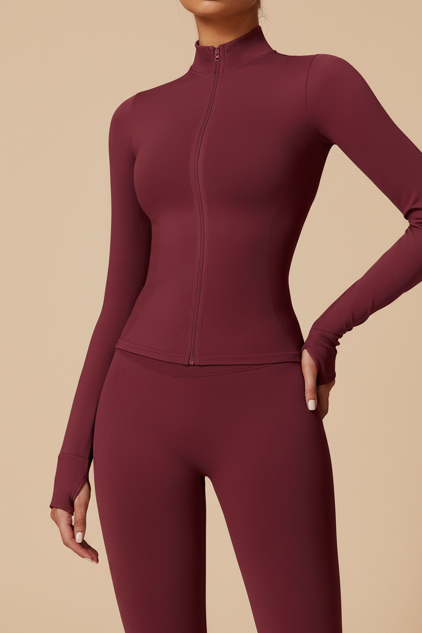 Veste running - Rouge cerise